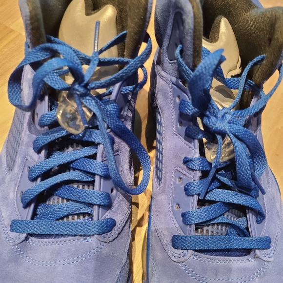 Air Jordan 5 Retro Blue Suede Authentic Size 11.5 - Picture 4 of 8